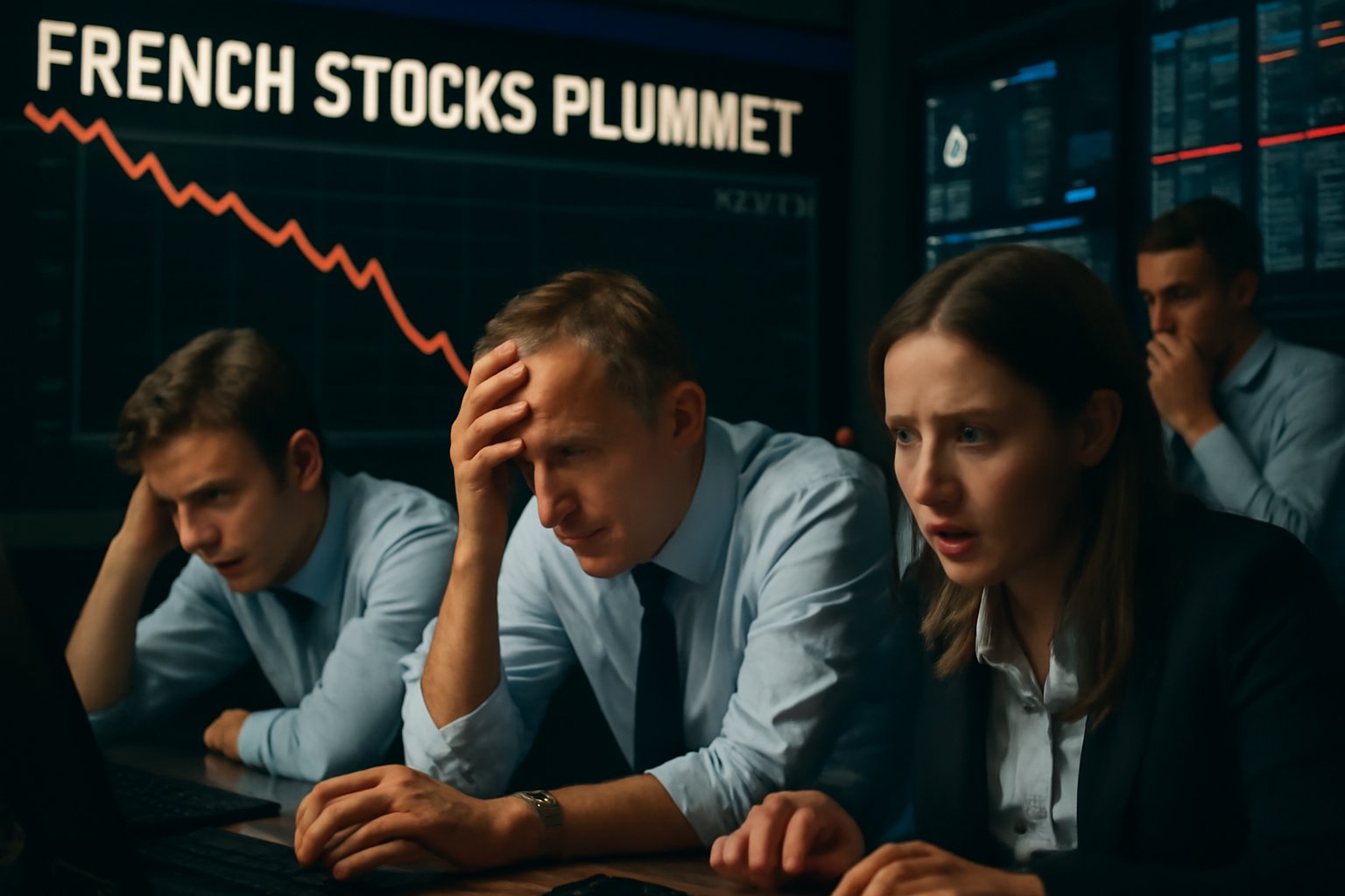 "French Stocks Plunge After Prime Minister Resignation Amid Political Turmoil - Latest News and Analysis"