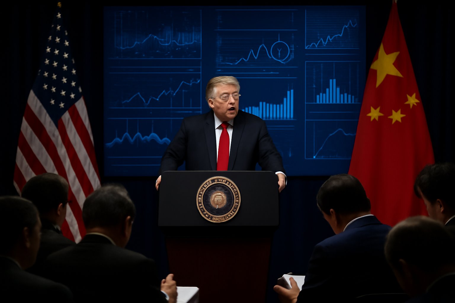 "US President shifts tech and energy strategy to Beijing amidst scrutiny of Trump's $7.6 billion project and Venezuela's inflation crisis - Latest news"