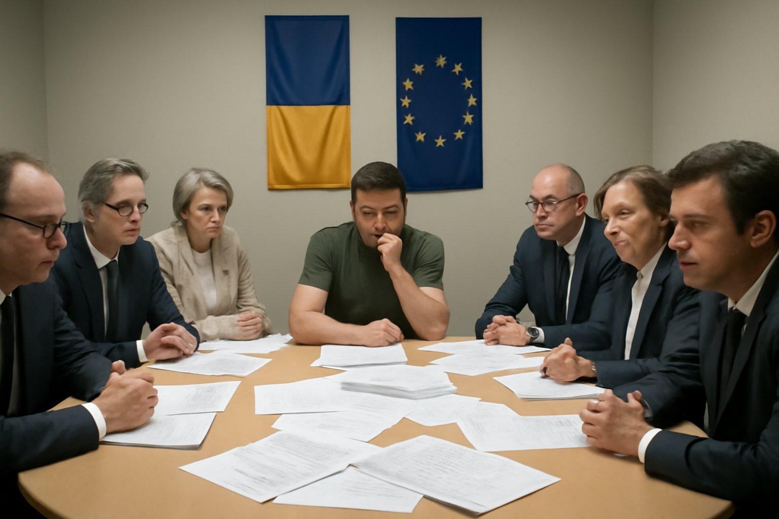 "Zelenskiy under Pressure to Explore US-Russia Peace Plan with European Leaders Disagreeing"