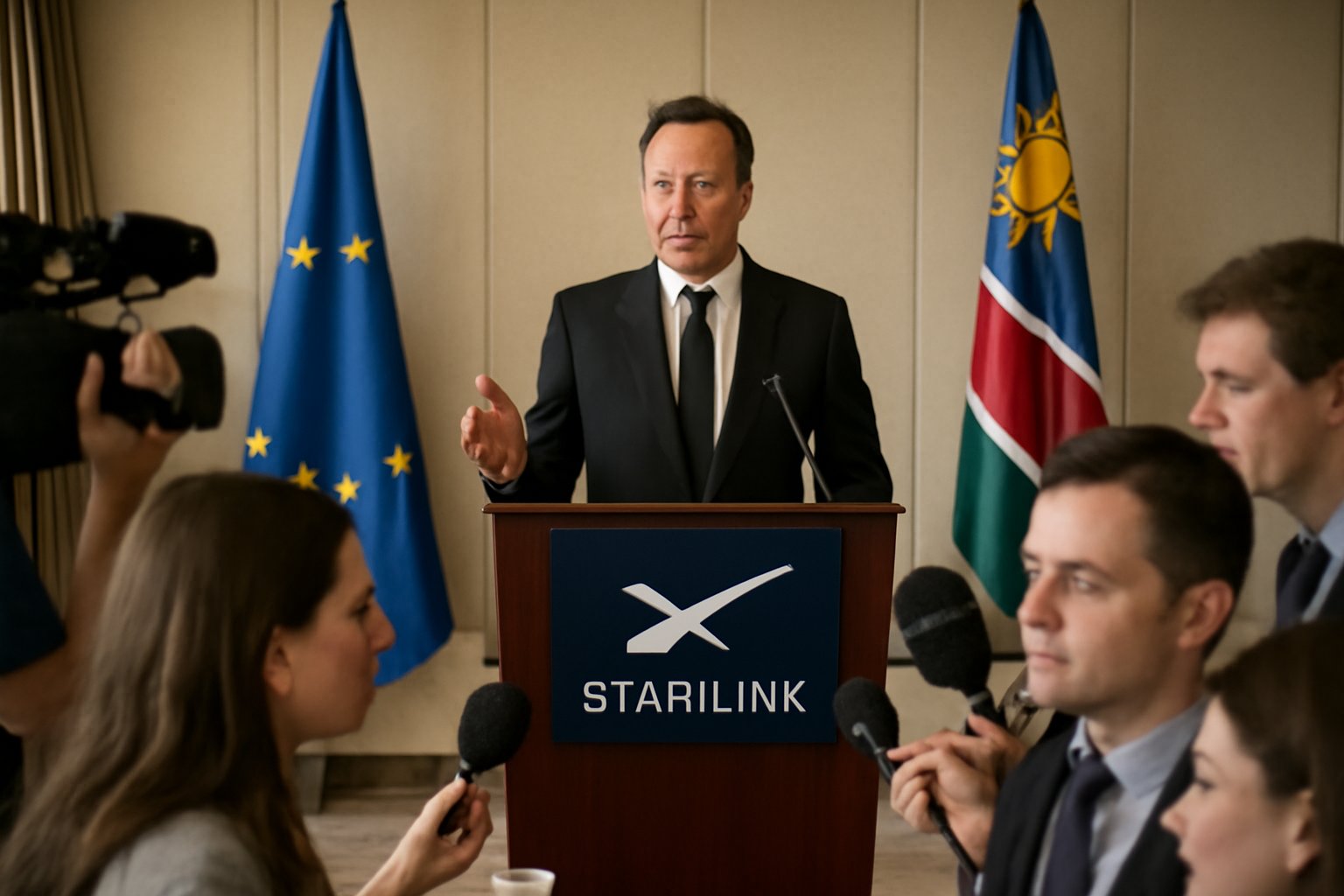 "Starlink expansion in Namibia: EU's response to Musk and Trump's criticisms"