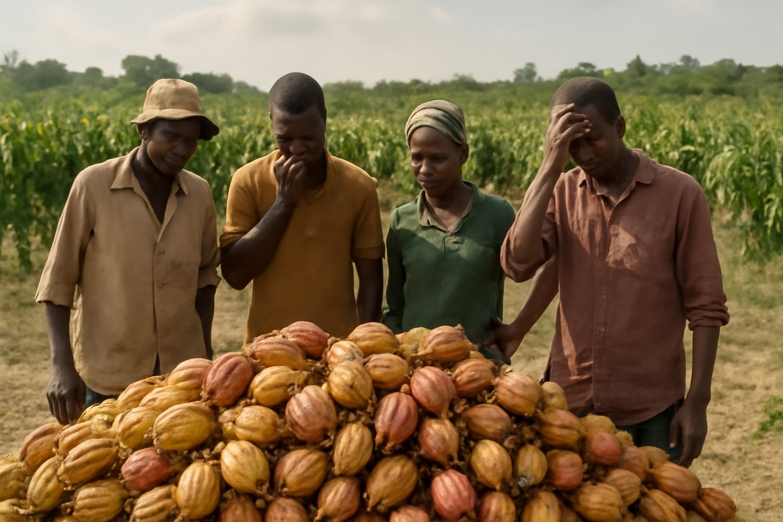 "Ghana Cocoa Futures Plunge Emergency Meeting February 2026 - Ivorian Purchases Suspended amid Price Declines"
